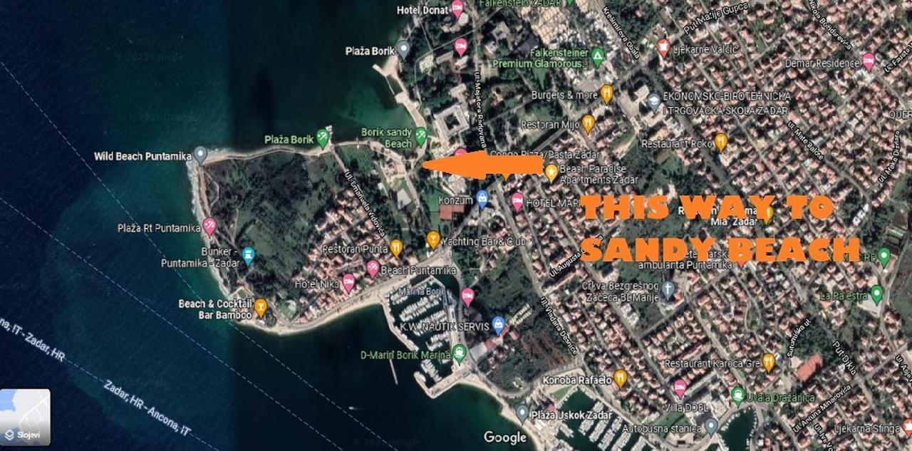 Beach Paradise Premium Daire Zadar Dış mekan fotoğraf